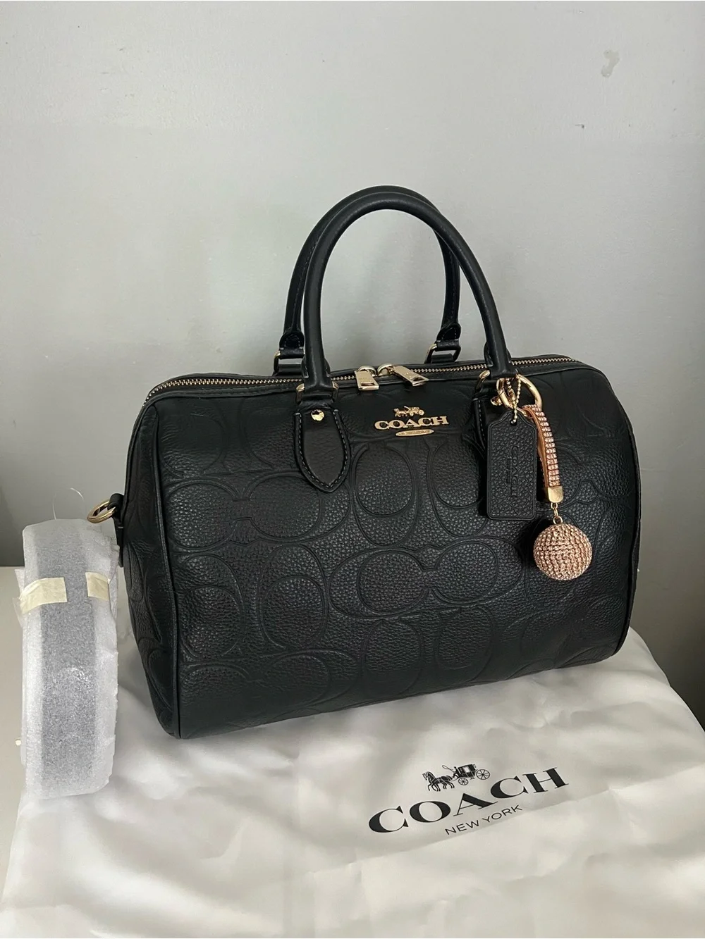 Coach Large Rowan Satchel In Signature Leather